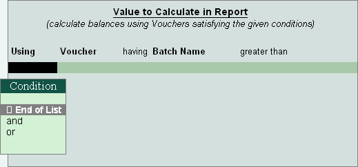 Modifying Reports in TallyERP9